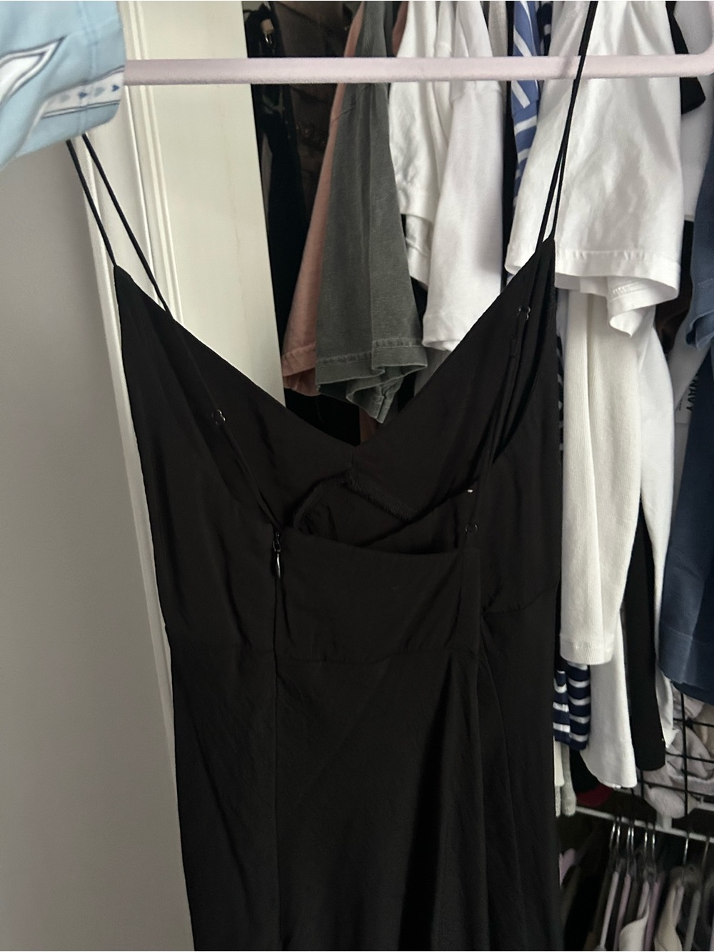 Madewell Black Slip Midi Dress - Picture 4 of 4